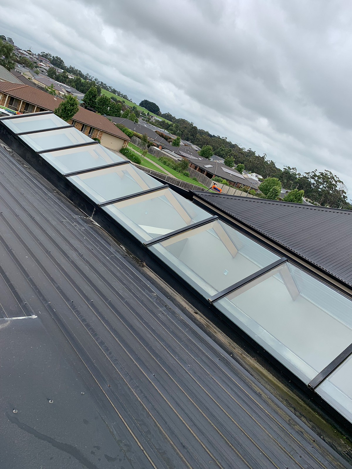 Skylights bringing natural light into a property
